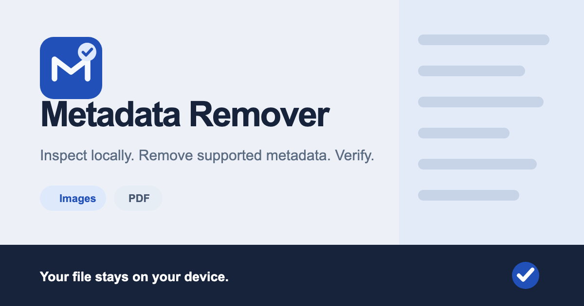 AI Metadata Remover screenshot